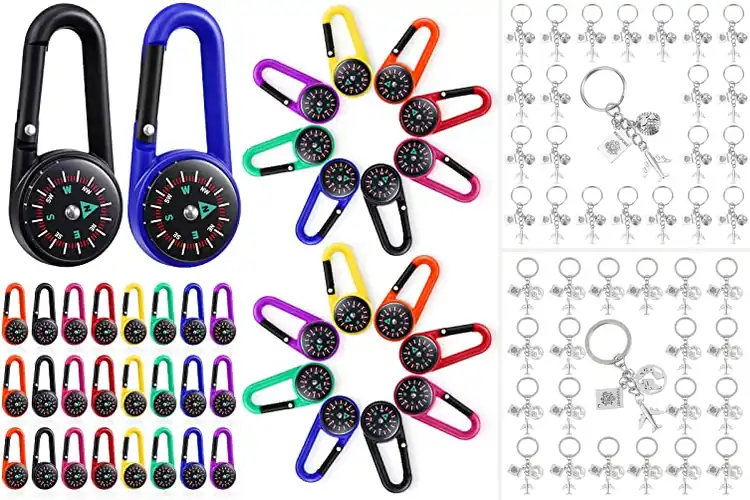 Detailed view of Best Adventure Party Favor Keychains