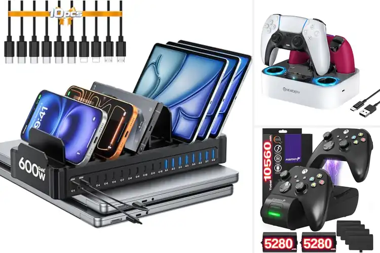 Detailed view of Best Dual Charging Docks for a Cleaner, Faster Setup