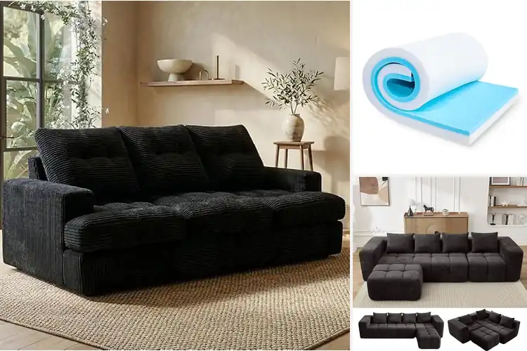 Detailed view of Best High-Density Foam Couches