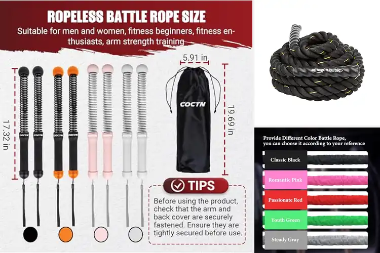 Detailed view of Best Home Gym Battle Ropes