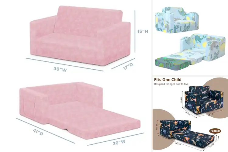 Detailed view of Best Kids Lounger Couches: Cozy Fun for Little Ones