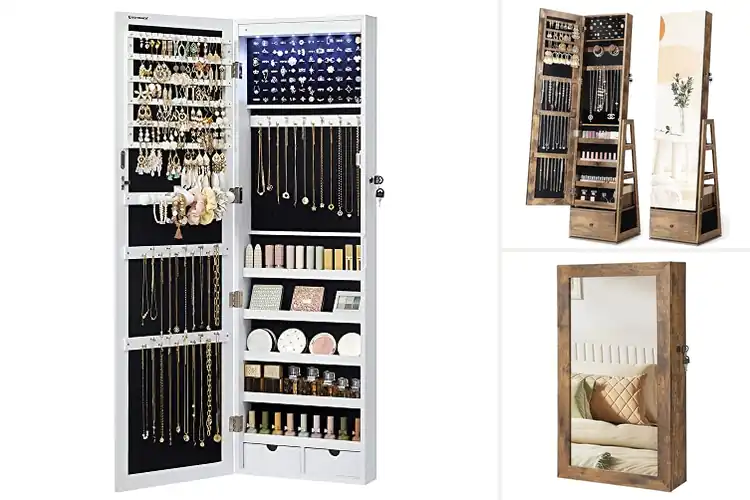 Detailed view of Best Lockable Jewelry Cabinets