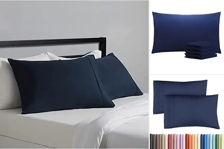 Detailed view of Best Navy Blue Pillow Cases