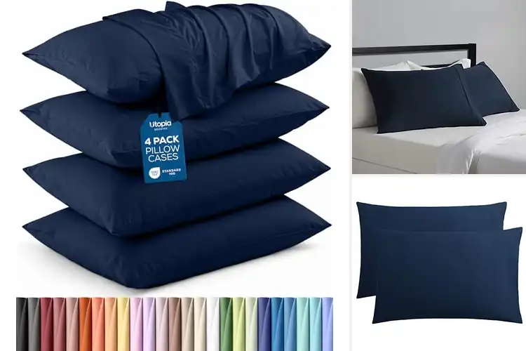 Detailed view of Best Navy Pillowcase