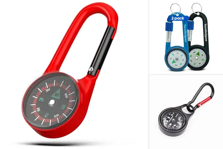 Detailed view of Best Portable Clip Compass Keychains