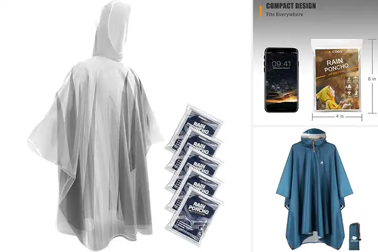 Detailed view of Best Rain Ponchos: Stay Dry with Our Top 10 Picks