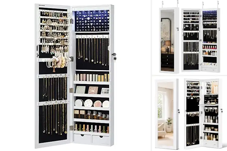 Detailed view of Best Wall-Mounted Jewelry Cabinets: Choose Smart, Chic