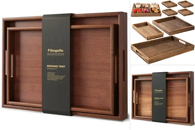 Detailed view of Best Wooden Serving Trays
